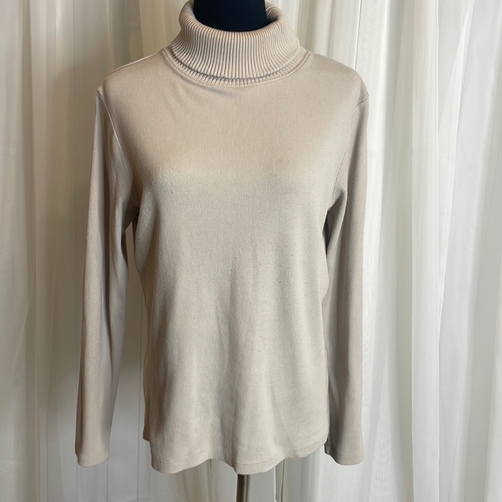 Khaki/Tan BAY STUDIO Turtleneck Sweater, size M